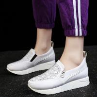 Zapatos de punta redonda plana con cremallera lateral inferior gruesa, zapatos deportivos casuales para mujer, zapatos de talla grande - details 3