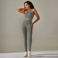 Conjunto de Yoga sin Costuras Conjunto Deportivo de Gimnasio de Tres Piezas - details 26