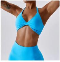 Sujetador Deportivo de Espalda Cruzada para Mujeres Top Deportivo de Yoga y Gimnasio Fitness Material de Nylon Transpirable y Hermoso - details 7