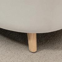 Taburete de Almacenamiento de Terciopelo Puff Tapizada con Tapa Extraíble Patas de Madera - details 8
