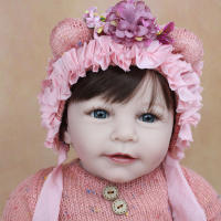 Muñeca Reborn de silicona suave para niña, juguete de cuerpo de tela realista, vestido de princesa Lisa, regalo de cumpleaños, 55 CM, 22 pulgadas - details 3