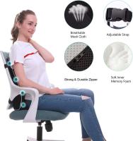 Cojín de Resalto Elástico Viscoelástico Soporte de Espalda para Conductor de Coche y Oficina - details 7