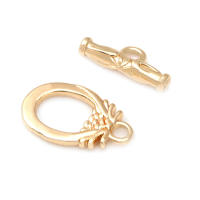 Pulsera de Tirantes Geométricos de Latón Dorado 18K Clasps para Hacer Joyería DIY - details 45