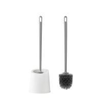 Cepillo de inodoro, simple, sin perforaciones, base de mango largo de plástico engrosado con, cepillo de inodoro, suministros de baño - details 3