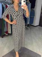 Vestido de noche Vintage para mujer, traje largo ajustado, estampado Y2K, informal, para fiesta y playa, Verano - details 48