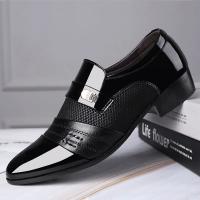 Zapatos sin cordones para hombre, zapatos Oxford de vestir a la moda para negocios, zapatos para hombre 2020, nuevos trajes clásicos de cuero para hombre, zapatos para hombre 2023 - details 2