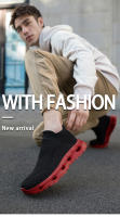 Zapatillas de moda para hombre Flyknit Mesh Stretchy Soft Sole Zapatos casuales al aire libre Zapatos para correr - details 17
