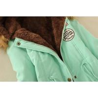Chaqueta de algodón acolchada para mujer, abrigo informal ajustado con capucha, Parkas acolchadas, abrigo cálido, otoño e invierno, nové de 2025 - details 44