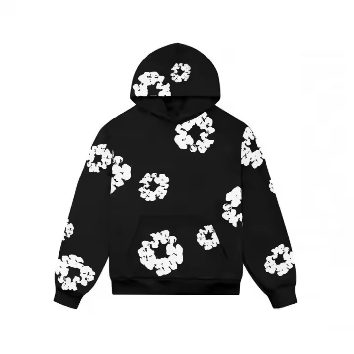 Kapok-Sudadera con capucha suelta de espuma para parejas, traje informal de high street n, Y2K - 1
