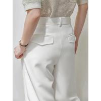 Pantalones de Pierna Recta de Cintura Alta para Mujer Pantalones de Oficina Negros Cómodos y Elásticos Todas las Tallas, Nuevo - details 4