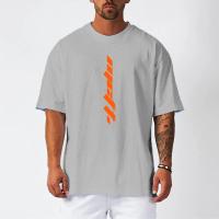 Oversized Loose Dropped Shoulder Gym Fitness Training Mens Casual T-shirts Summer Breathable Short Sleeve Mesh Quick Dry Shirts - details 8