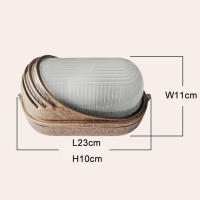 Luz de techo Retro E27 para exteriores, luz de dosel de cochera de montaje empotrado Vintage impermeable para gasolinera, garaje, Iluminación comercial - details 4
