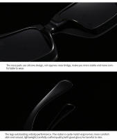 Toyear-gafas de sol cuadradas Vintage para hombre y mujer, lentes de sol de diseñador de marca de lujo, gafas de gran tamaño, UV400 - details 30