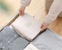 Neceser de viaje grande para cosméticos, neceser portátil con gancho para colgar, impermeable, estuche de maquillaje para almacenamiento en el baño - details 10