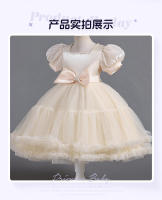 Vestido de noche largo estilo británico para niñas, ideal para espectáculos de princesas y cumpleaños. - details 4