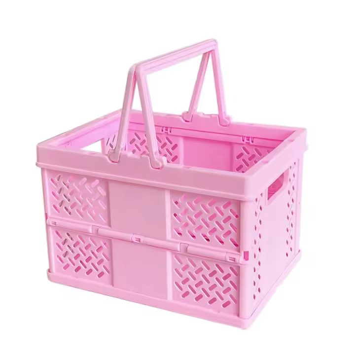 Práctico contenedor de maquillaje, organizador de baño, estante decorativo, cajas de almacenamiento plegables, organizador de escritorio - 1