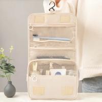 Bolsas de maquillaje para artículos de tocador, bolsas de cosméticos plegables coreanas de Color sólido, de viaje de PVC, impermeables - details 2