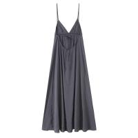 Vestido MIDI sin mangas y espalda descubierta Cuello en V, estilo verano 2025 para mujeres - details 2