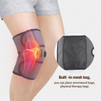 Almohadillas de calefacción eléctrica para artritis, alivio del dolor de rodilla, terapia con calefacción infrarroja, recuperación de codo, rodillera, soporte para el cuidado de la salud, Cable USB - details 5
