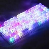 MDA-Juego de teclas transparentes, translúcidas, mate, transmitancia de luz, PC, accesorios de teclado DIY, teclas de personalidad estética - details 4