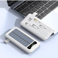 Banco de pantalla Digital con Cable integrado con energía Solar, fuente de alimentación móvil portátil de gran capacidad para exteriores de 20000mAh - details 2