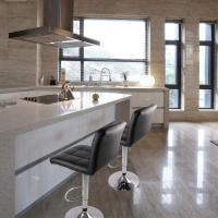 Taburetes de Cocina Altos Silla de Bar Regulable en Altura con Respaldar y Reposapiés - details 9