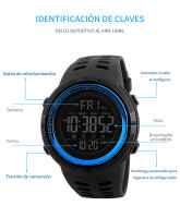 Reloj Deportivo Digital para Hombres SKMEI Fashion Resistente al Agua 5Bar con Alarma y Cronómetro reloj hombre 1251 - details 5