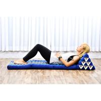Cómodo Colchón De Suelo con Cojín De Lectura, Futón Japonés, Cama Plegable O Esterilla De Masaje Tailandés, 170 x 53 cm, Azul Claro - details 373