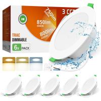 Downlight LED Empotrable Regulable, 10W Focos LED Interior Techo Empotrado 3000K 4000K 6500K Ajustable, Corte 90-100mm, LED para Techo Baño Salón - details 11
