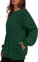 Sudadera holgada de manga larga con cuello redondo para mujer - details 23