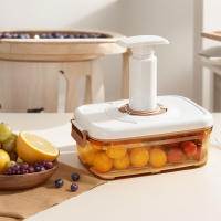 Caja De Almacenamiento De Alimentos Con Placa De Drenaje Removible Contenedor Fresco Airtight Organizador De Nevera Para Frutas Vegetales Pan Snacks - details 5
