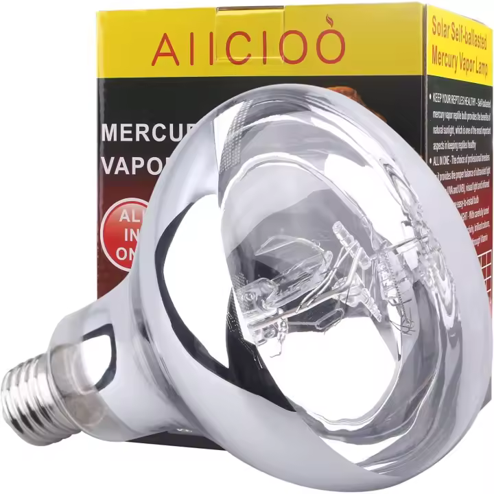 Bombilla de Calor UVB UVA AIICIOO Promueve la Sintesis de D3 para Reptiles y Amfibianos - 1