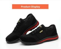Zapatos de trabajo ligeros y transpirables para hombre, calzado deportivo de seguridad con protección y puntera de acero, verano - details 7