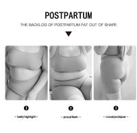 Braga reductora de abdomen sin costura para mujer, lencería braquita moldeadora de cintura alta para postparto adelgazante - details 3