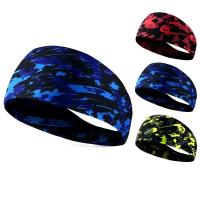 1PCS Camouflage Headband Elastic Yoga Hair Band For Volleyball Cycling Fitness Tennis Sweatband - details 0