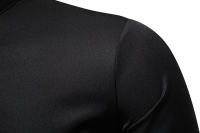 Camisa de Largo Pliegue para Hombres en Otoño Diseño Irregular Elegante Cuello de Standing - details 13