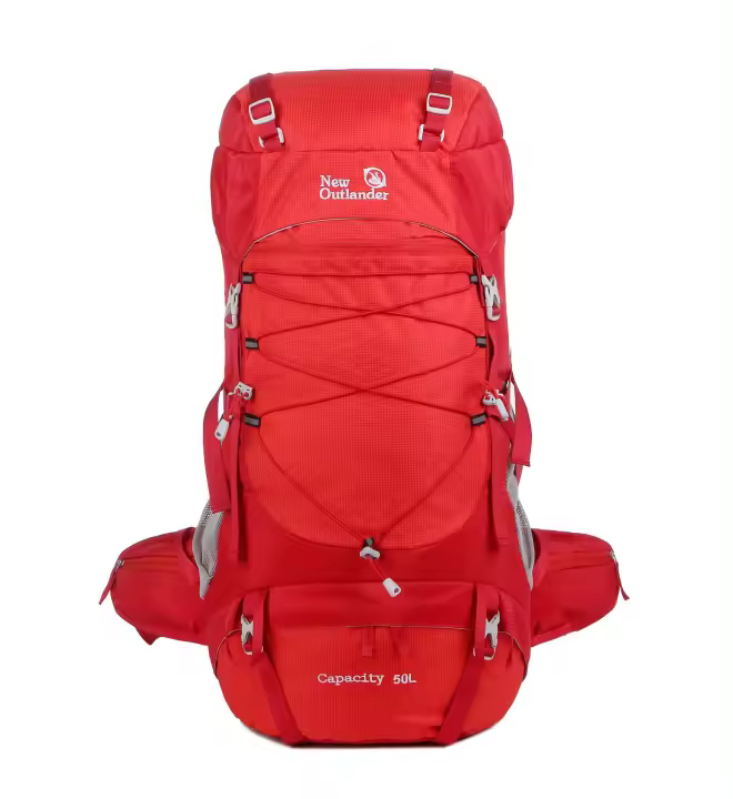 Bolsa de nailon para montañismo al aire libre, mochila Molle de gran capacidad para viaje, Camping y senderismo, 50L - 1