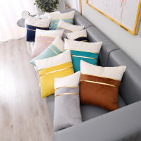 Funda de Cojín de Terciopelo ANUMEI 30x50cm 45x45cm Cubierta Decorativa para Sofá y Cama Estilo Rosa y Gris Fabricado en China - details 1