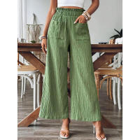 Pantalones Rectos Sueltos para Mujer 2025 Corte Elegante y Cómodo, Tela Transpirable, Colores Sólidos, Moda Europea - details 1