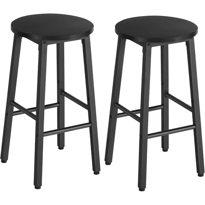 Taburetes Altos de Cocina, Taburete de Encimera para Desayuno, para Comedor, Cocina, Bar, Resistente y Estable - 1