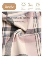 Pijamas 100% Algodón Estilo Casual para Hombre y Mujer Conjunto de 2 Piezas - details 3
