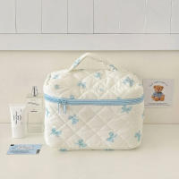 Bolsa de Maquillaje de Algodón para Acolchado Organizador de Cosméticos con Crema - details 6
