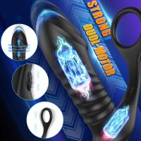 Vibrador de juguete sexual anal con anillo para pene grueso, 3 * 10 vibradores anales masajeadores de próstata telescópicos y vibratorios, tapón anal con forma de consolador de silicona, juguete gay para hombres, masturbación, control por aplicación - details 3