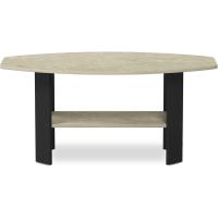 Mesas de café de diseño sencillo, Madera compuesta, Nogal/Negro, 54,61 x 54,61 x 41,28 cm - details 34