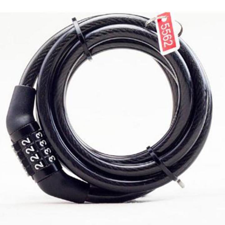 Cadena de seguridad antirrobo para bicicleta, candado con contraseña de 4 dígitos, 1200MM, Cable de acero, gran oferta