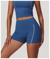 Pantalones cortos de Yoga ajustados, cintura alta y cadera levantada, usados externamente, pantalones cortos para correr y Fitness para mujeres - details 2