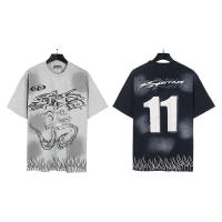 Camiseta Deportiva de Algodón Puro para Hombres Estilo Básico Casual de Verano con Impresión Adicional en la Parte Delantera - details 17
