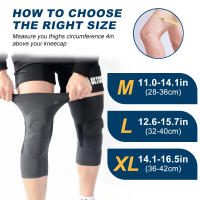 Mangas de compresión de rodilla, soporte de rodilla con almohadillas de Gel para rótula, entrenamiento, correr, levantamiento de pesas, alivio del dolor articular, 1 par - details 10