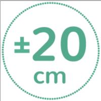20cm de altura