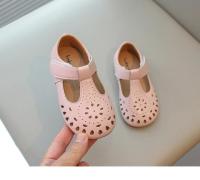 Zapatos informales para niñas, calzado de cuero suave con recortes calados de princesa, con correa en T, para primavera y verano, 2025 - details 7
